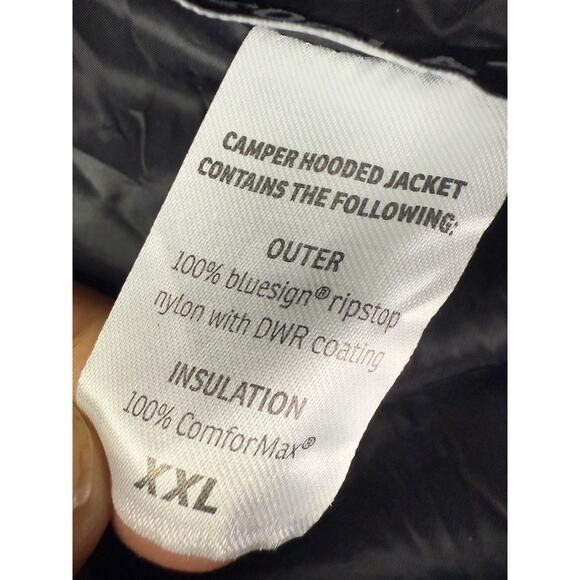 Coalatree Camper Hooded Puffer Jacket MNT2CTY Comformax Insulated Black Mens 2XL - Picture 6 of 7